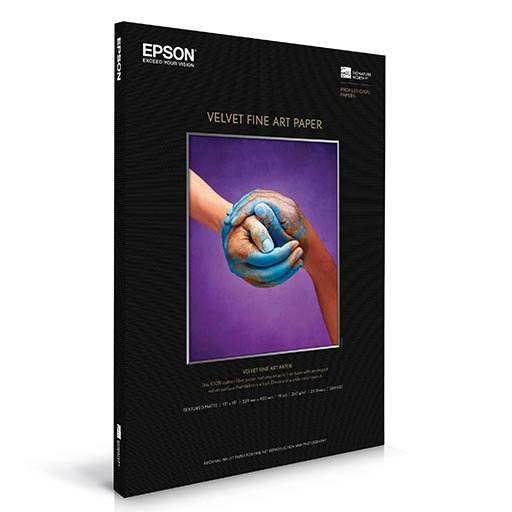 Epson Velvet Fine Art Paper - Premium Matte Paper for Inkjet Printers, Photography & Art Prints - Ideal for Home Decor, Gifts & Professional Artwork