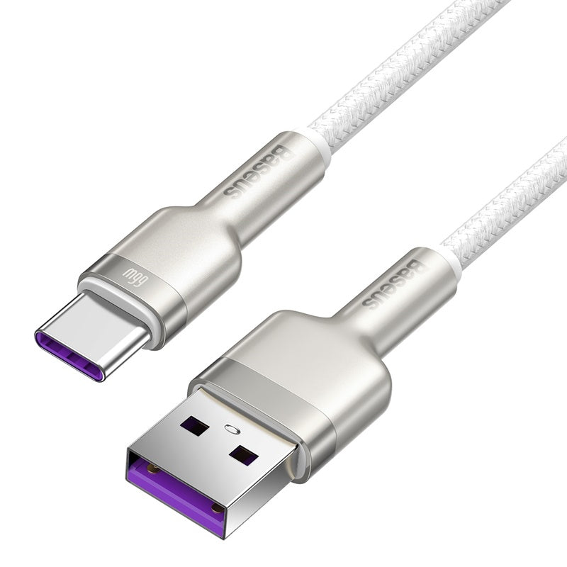 Baseus Cafule Premium 6.6ft (2m) USB to Type C Fast Charging Cable, 66W PD Metal Braided Cable - Perfect for iPhone, Android, MacBook & More