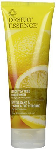 Desert Essence Tea Tree Lemon Conditioner 8 oz (235 ml) - Natural Hair Care for Oily Scalp & Dandruff - Refreshing & Hydrating for Daily Use