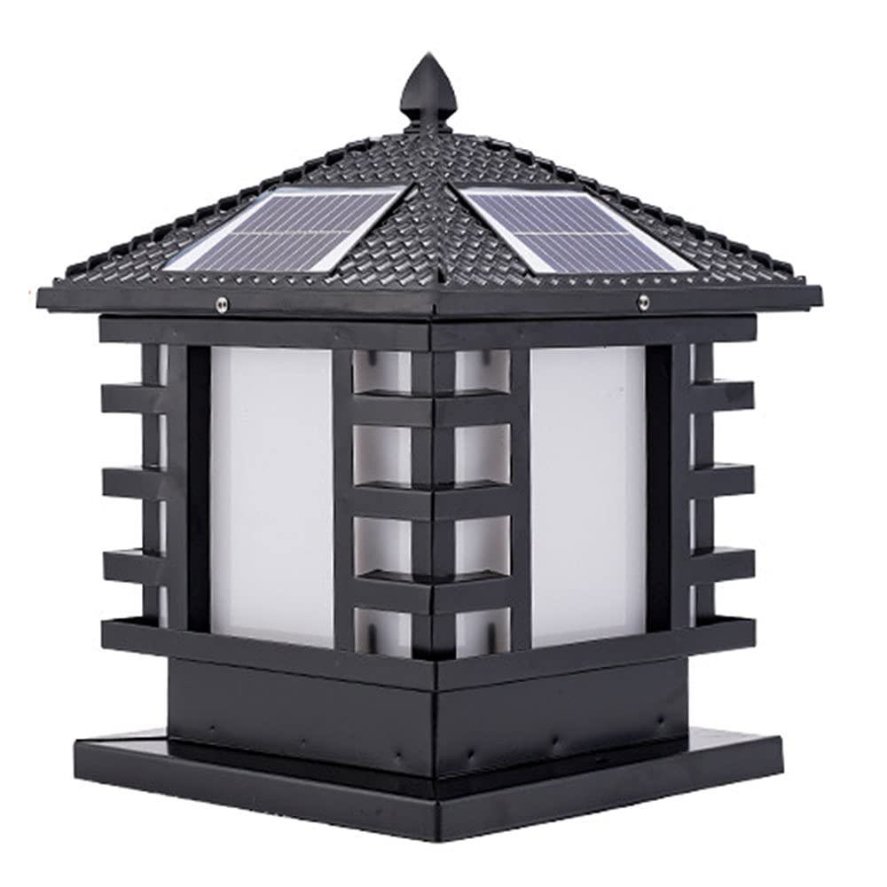 Solar Post Cap Lights Outdoor - Waterproof Square LED Fence Lighting for Patio, Porch, Garden, Deck & Gate - Durable Landscape Lamp for Columns, Walls & Pier Posts - Perfect for Villa, Yard & Pathway Illumination