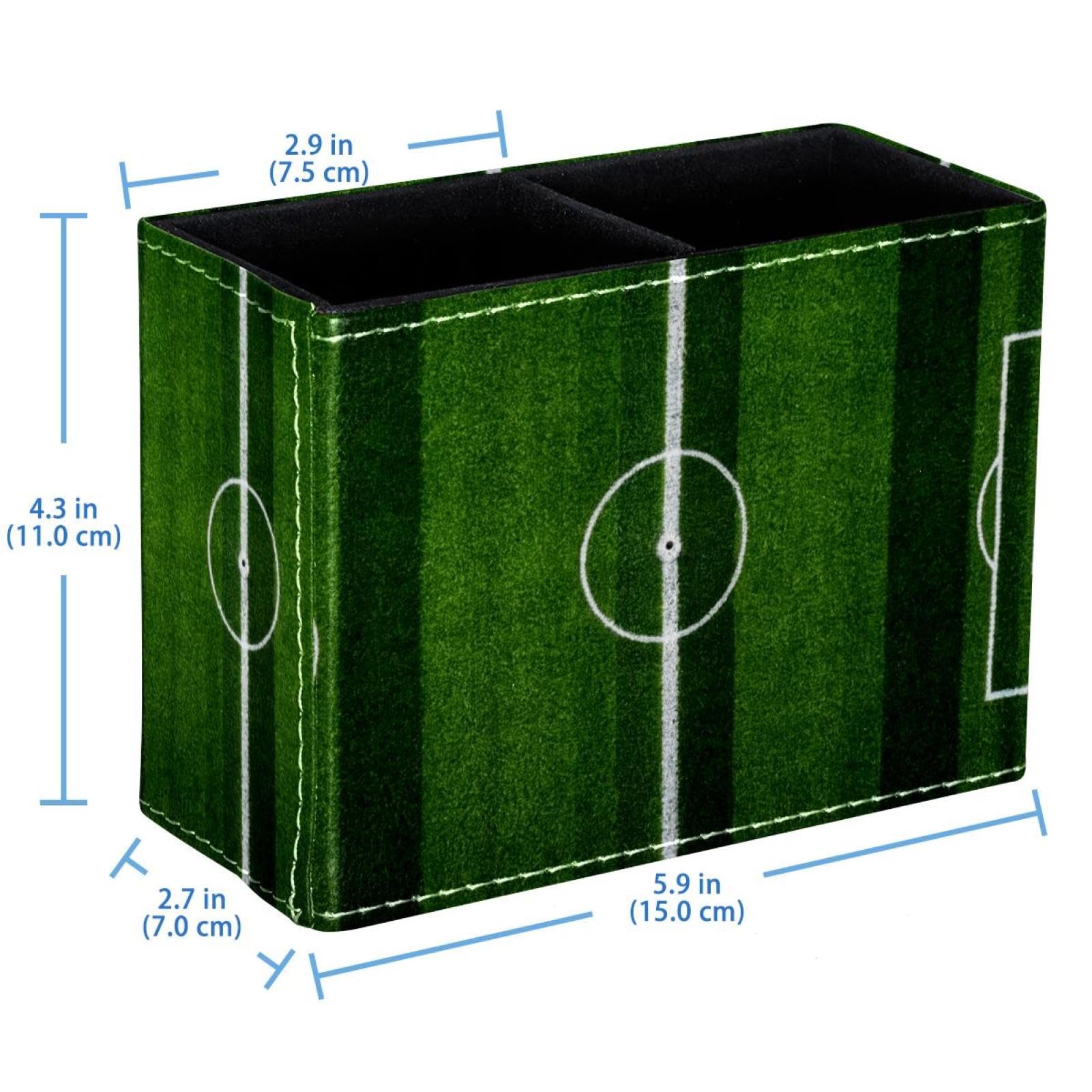 Football Themed Pen Holder for Desk - Stylish Pencil Organizer with Sports Court Design - Perfect Office Supplies for Football Fans & Sports Enthusiasts - Great for Home, Office, or School Desk Organization