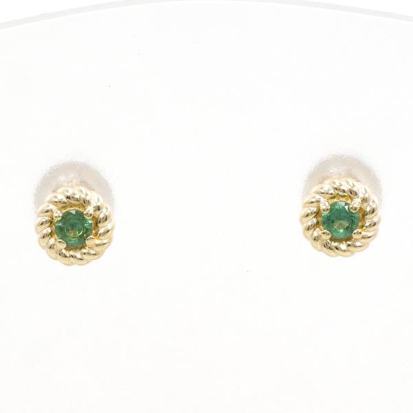10K Yellow Gold Green Garnet Stud Earrings for Women - Dainty & Elegant Jewelry Gift for Birthday, Anniversary, or Special Occasions
