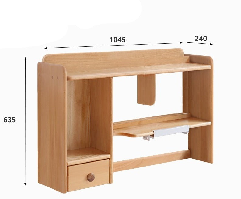 Solid Oak & Beech Wood Bookshelf - Sturdy Wooden Shelf for Home, Office & Library - Perfect for Organizing Books, Decor & Storage