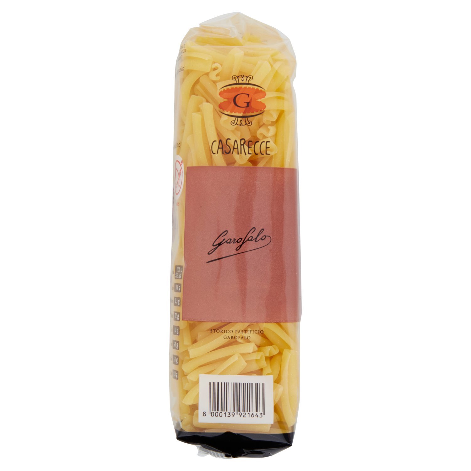 Garofalo Gluten Free Casarecce Pasta 500g - Authentic Italian Wheat-Free Pasta for Healthy Meals & Special Diets | Perfect for Celiac-Friendly Dinners, Vegan Recipes & Family Meals