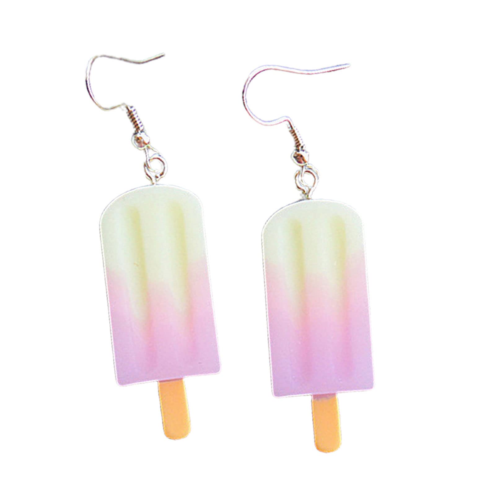 Colorful Rainbow Ice Cream Dangle Earrings for Women - Cute Simulation Food Jewelry, Fun Dainty Eardrops for Girls, Perfect Birthday & Christmas Gifts - Great for Parties, Summer Outfits and Casual Wear