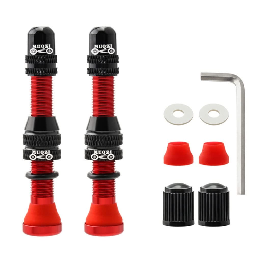 Naiyafly Aluminum Alloy Bicycle Tire Valve Core Tool Set - Premium Inner Tube Nozzle & Vacuum Tire Valves for Road & Mountain Bike Maintenance & Repair