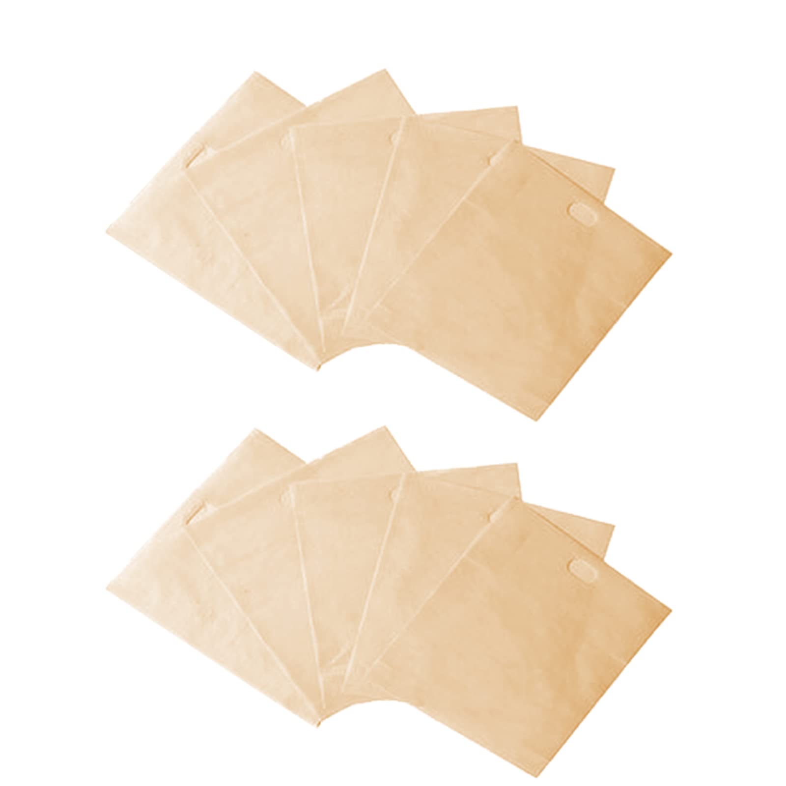 10-Pack Reusable Toaster Bags for Sandwiches, Burgers & Grilled Bread - Non-Microwave Safe Food Storage - Perfect for Breakfast, Lunch & Quick Snacks