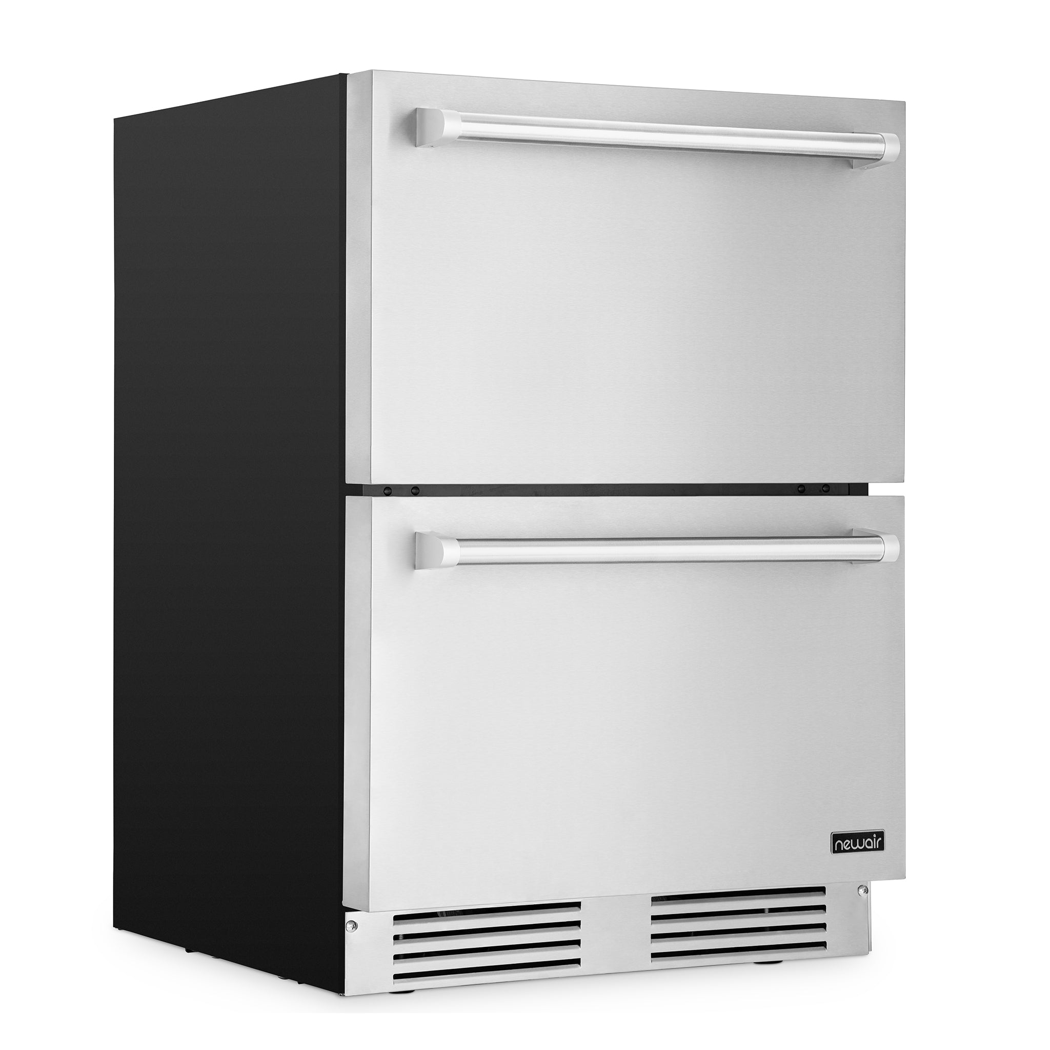 Newair® 24 Inch Undercounter Dual Zone Freezer & Refrigerator - Compact Stainless Steel Appliance for Kitchen, Bar, or Garage - Perfect for Storing Food, Drinks, and Frozen Goods