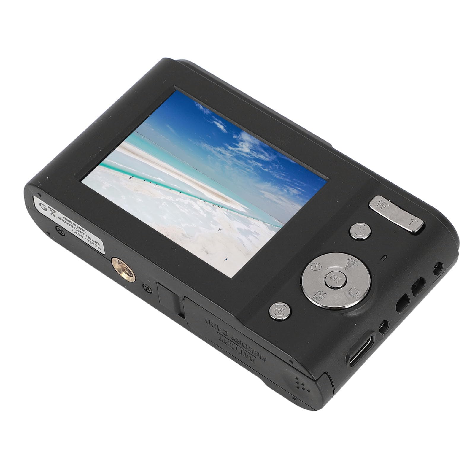 1080P Digital Camera for Kids & Adults - 2.4 Inch IPS Screen Point and Shoot Camera with ABS Body (Black) - Perfect for Travel, Family Events & Photography Beginners