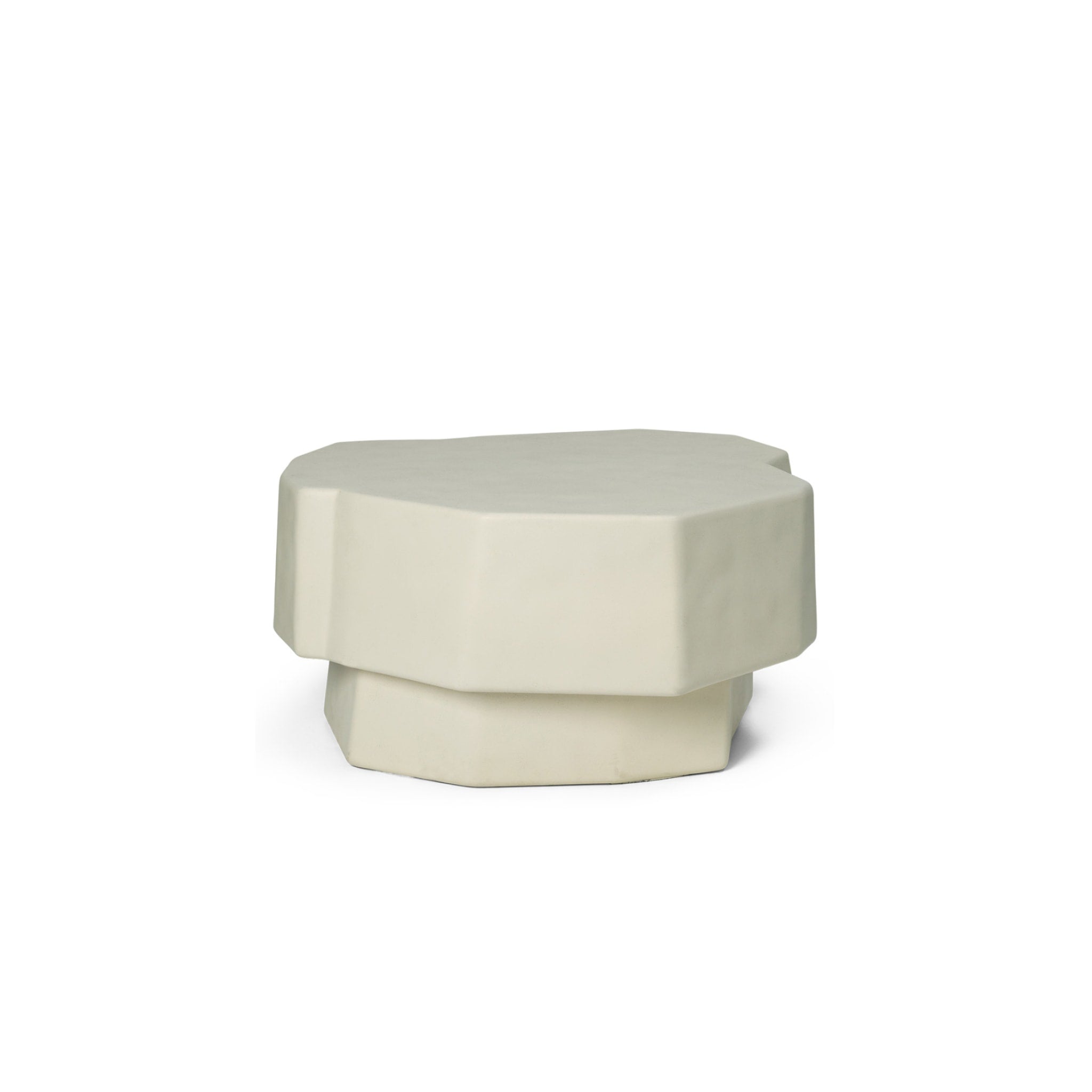 FERM LIVING Staffa Small Ivory Coffee Table - Modern Scandinavian Living Room Furniture for Home Decor & Stylish Interior Design
