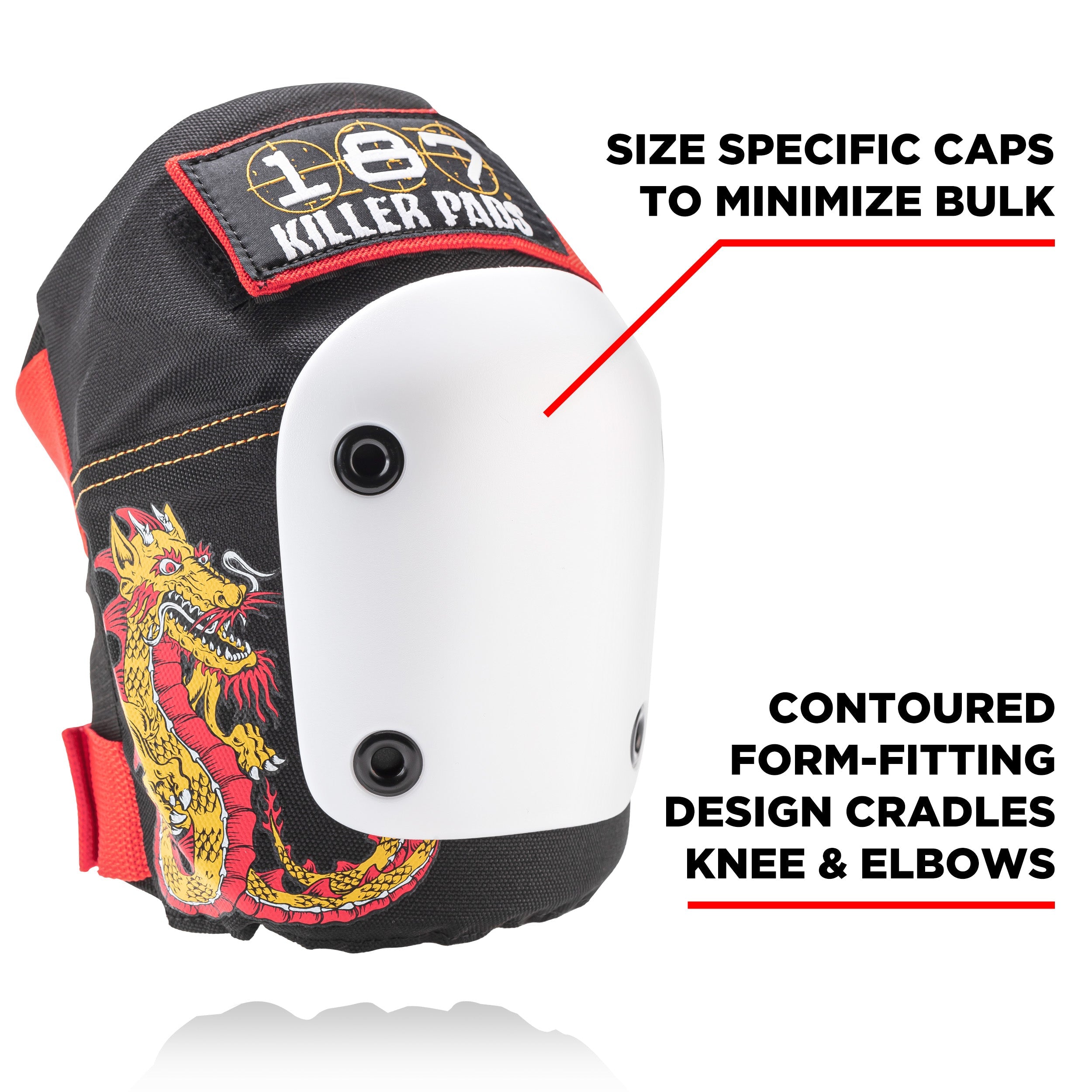 Steve Caballero Kids Skateboard Pads 6-Pack - Knee, Elbow & Wrist Guards for Safe Skateboarding & Scooter Riding