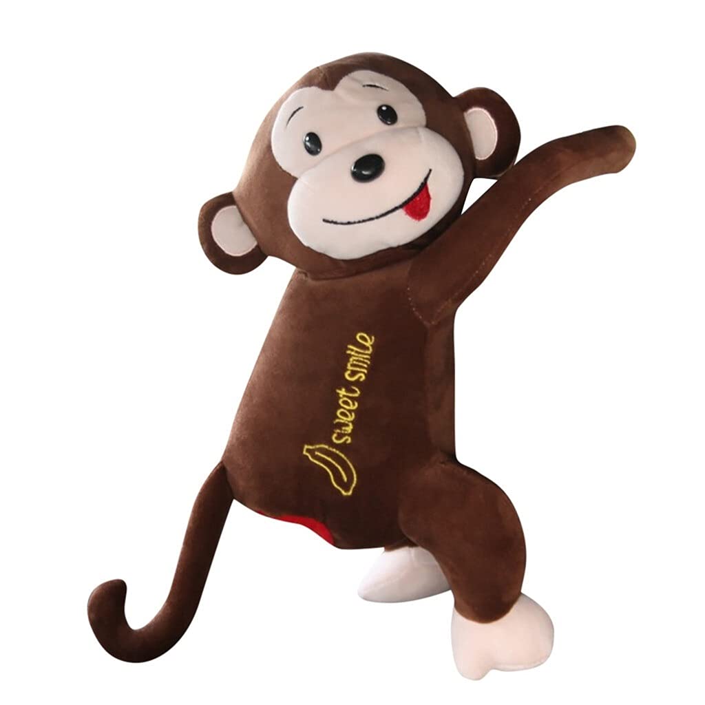 LZL Creative Cartoon Monkey Car Tissue Box Holder - Animal-Themed Napkin Dispenser for Car & Home (Color B) | Perfect for Kids' Rooms, Cars, and Office Desks