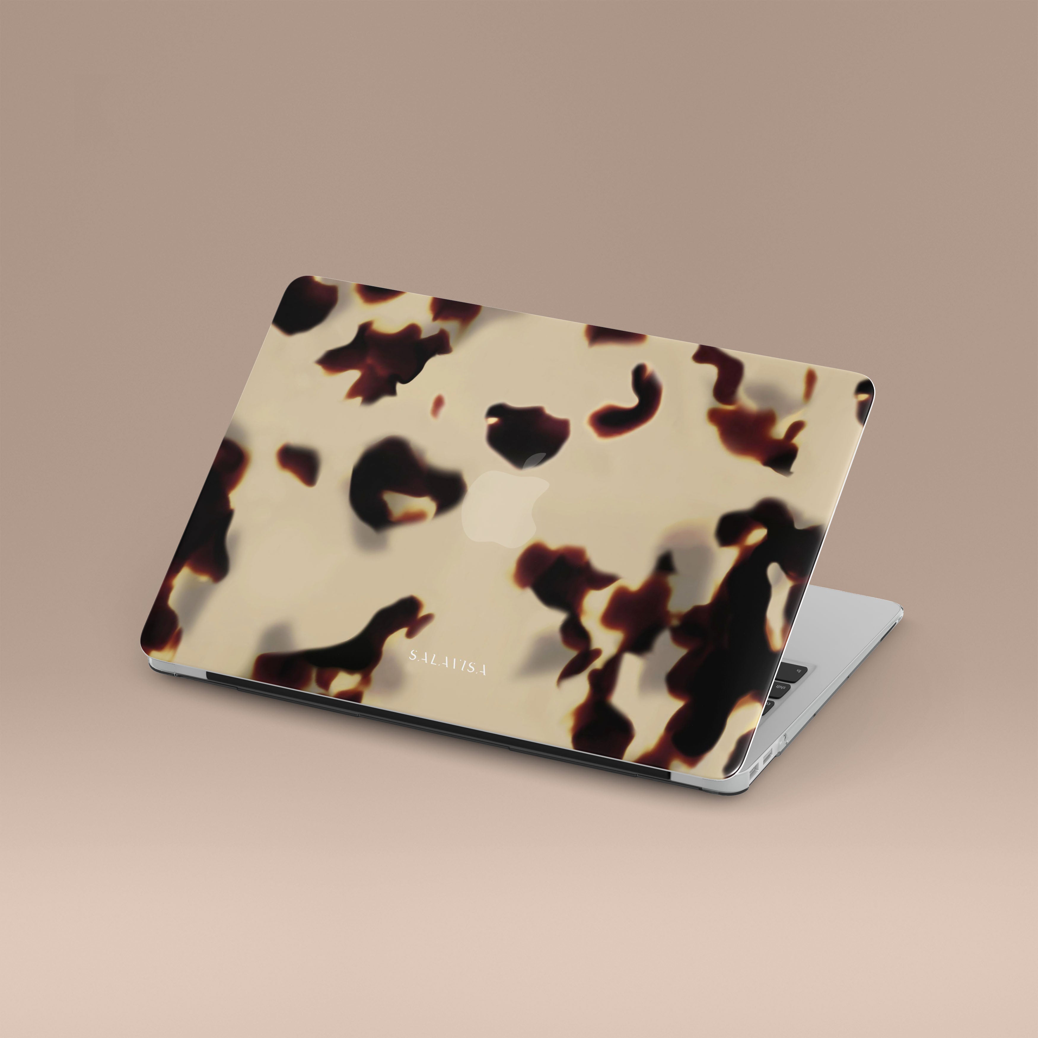 Premium Tortoise Créme MacBook Case - Stylish Protective Shell for MacBook Air/Pro 13