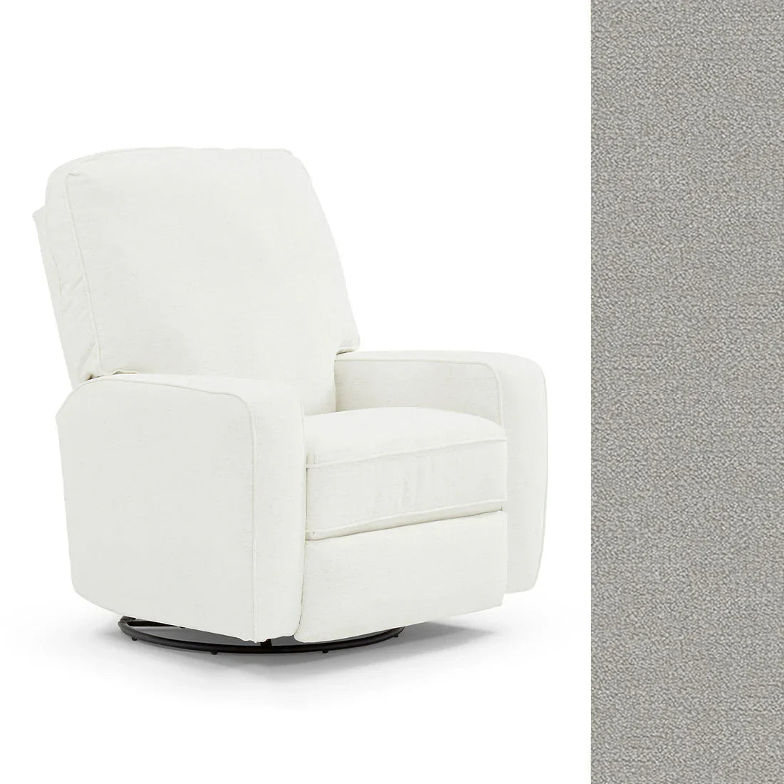 Bilana Swivel Glider Recliner Chair - Best Comfort for Living Room, Nursery & Office - Ergonomic Design with Smooth 360° Rotation