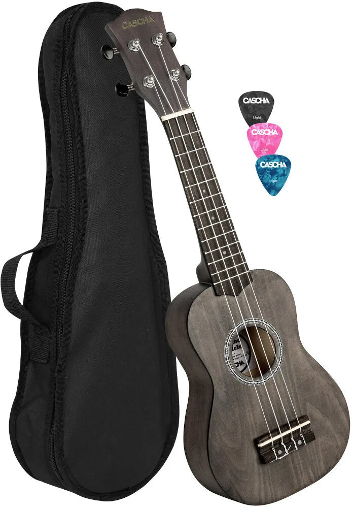 Cascha Soprano Ukulele Starter Pack - 21 Inch Hawaiian Ukulele with Gig Bag, Tuner & Strap (Multiple Color Options) - Perfect for Beginners, Travel & Beach Music
