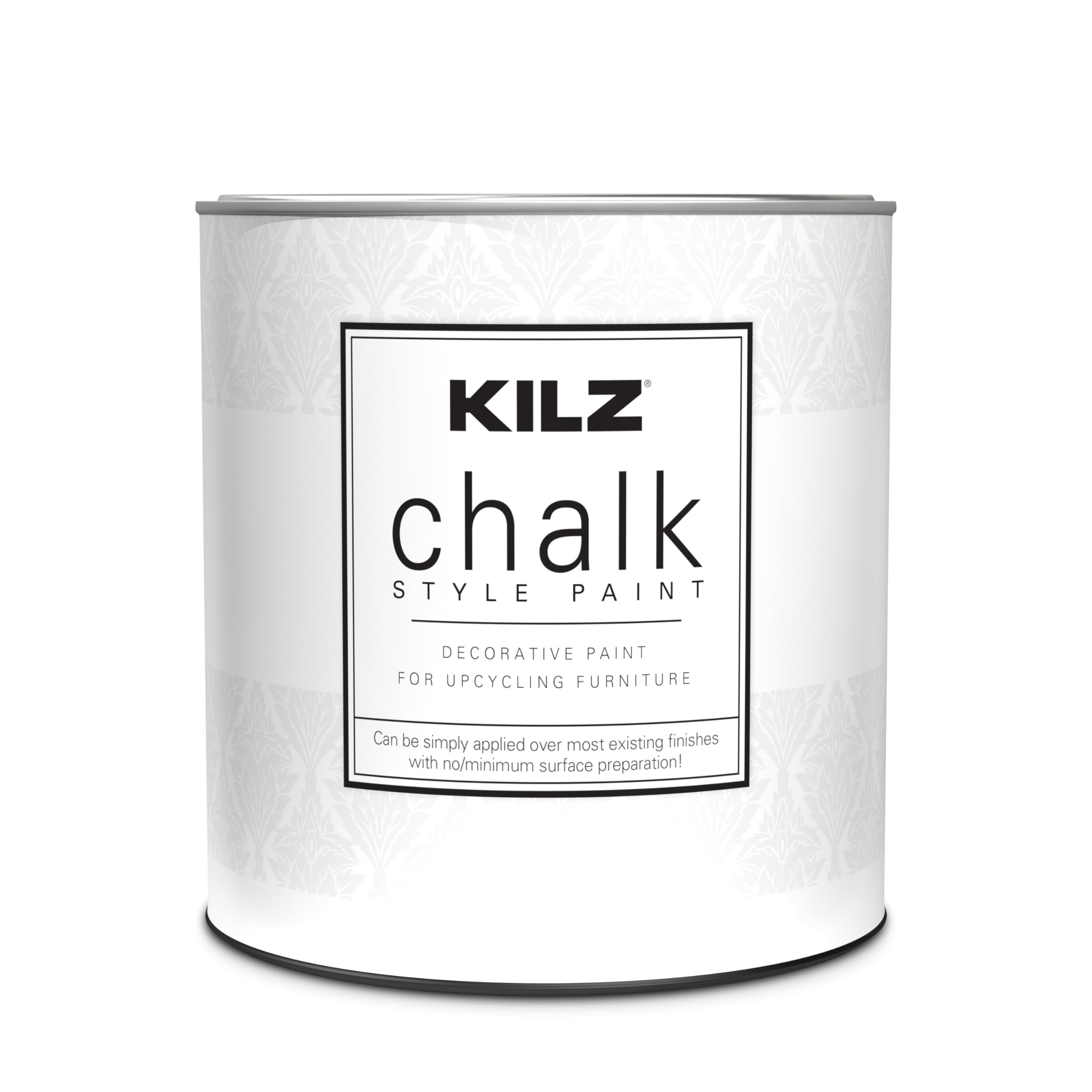 KILZ Chalk Style Paint - Ultra Flat White Interior Paint (1 Quart) for Furniture, Cabinets & DIY Home Decor Projects