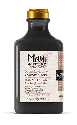 Maui Moisture Detoxifying Volcanic Ash Body Lotion for Dry Skin - 19.5 Fl Oz Hydrating Moisturizer with Natural Ingredients - Perfect for Daily Use & Post-Workout Recovery