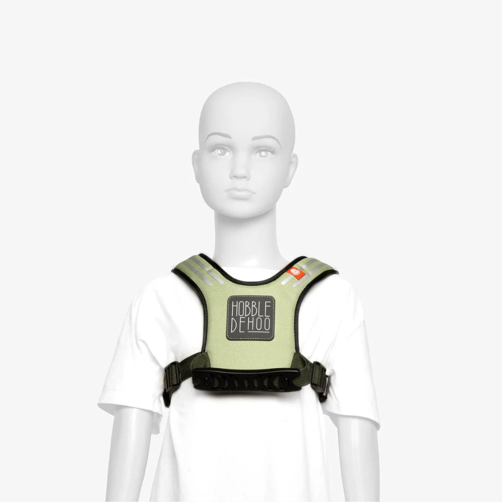Hobbledehoo 3 Ski Harness for Kids - Adjustable Safety Belt with Quick Release Buckle - Green - Perfect for Skiing, Snowboarding & Winter Sports Training
