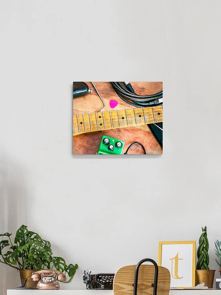 Professional Electric Guitar Equipment Set - Durable Wrapped Canvas in White | Perfect for Live Performances, Studio Recording & Home Practice