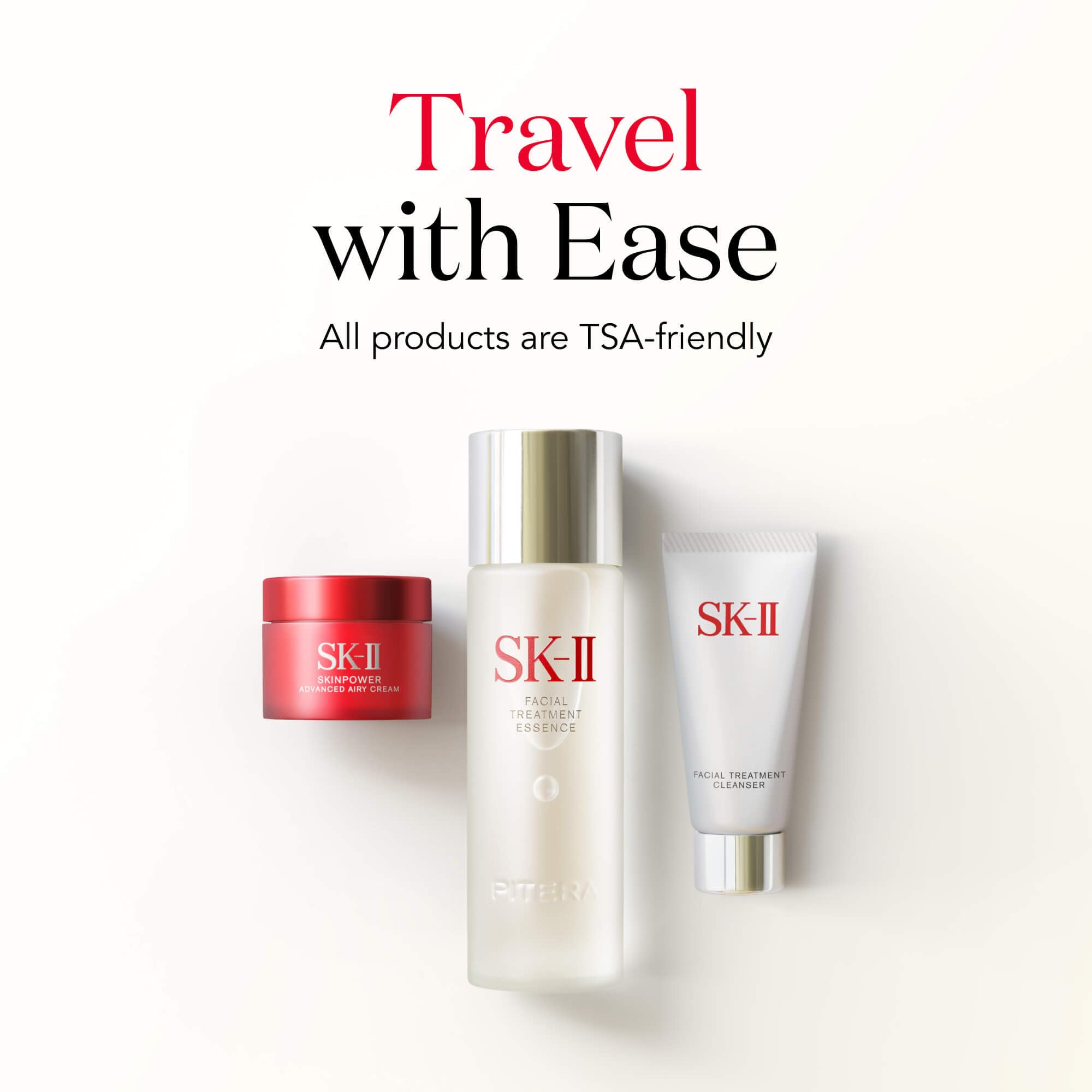 SK-II Youth Essentials Anti-Aging Skin Care Set - Facial Cleanser, Essence & Moisturizer to Reduce Wrinkles & Improve Skin Texture (3-Piece) - Perfect for Daily Skincare Routine & Gift Giving