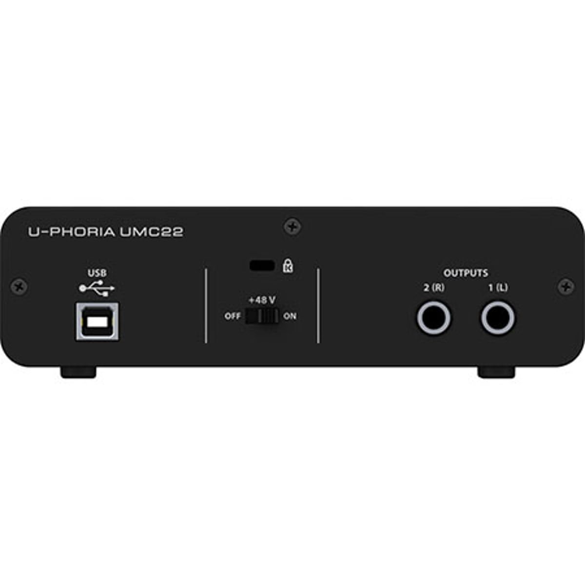Behringer U-Phoria UMC22 USB Audio Interface for Recording & Streaming - High-Quality 2x2 USB Audio Interface with XLR/TRS Inputs, Phantom Power, and Direct Monitoring for Home Studio, Podcasting & Music Production