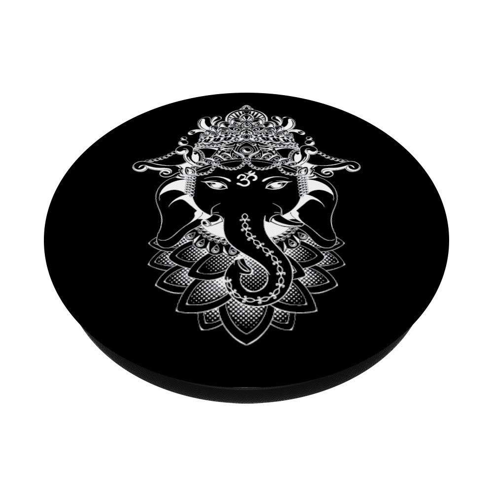 Yoga Elephant Ganesh PopSockets PopGrip - Swappable Phone Grip for iPhone, Samsung & Tablets | Perfect for Yoga, Meditation & Spiritual Practices