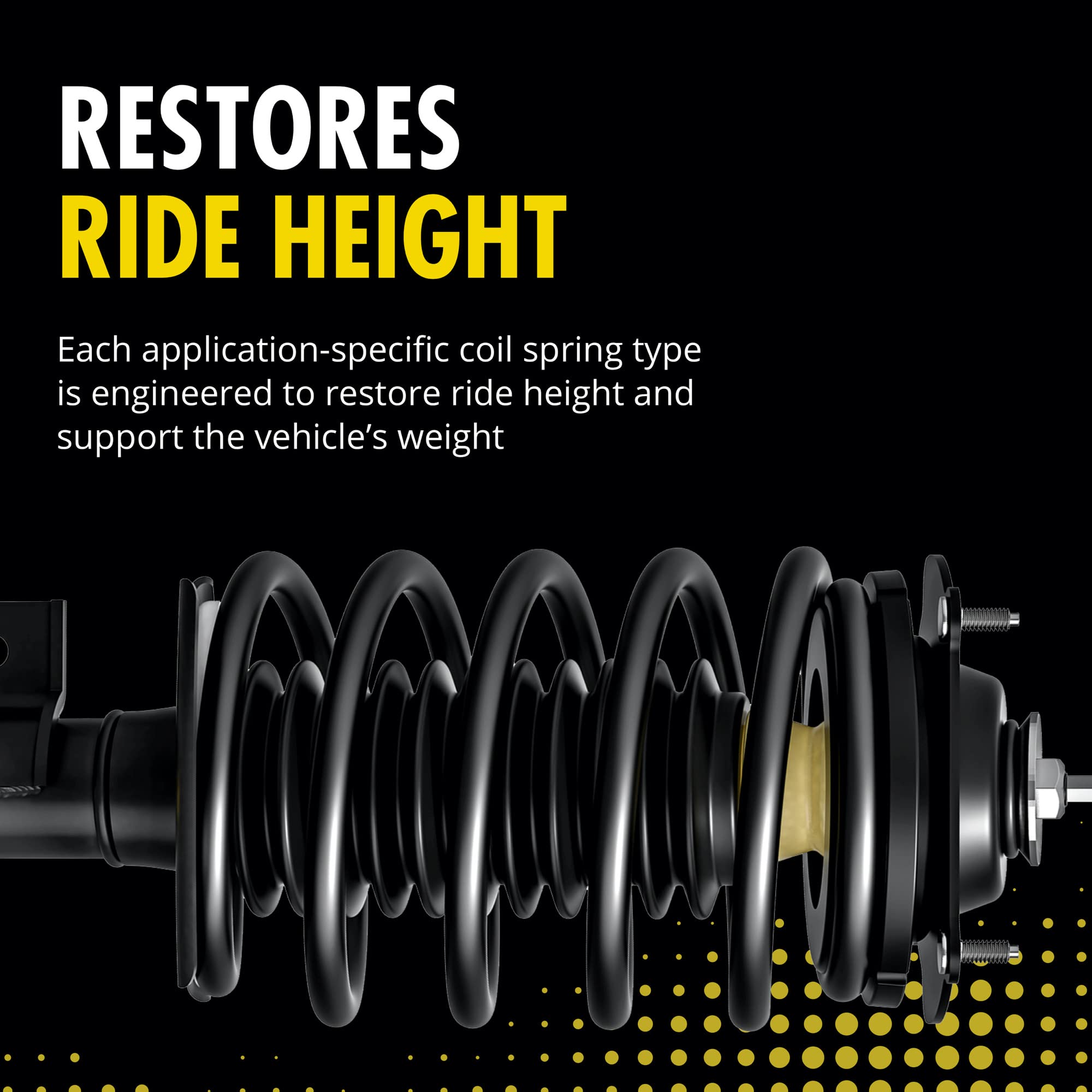 Monroe Quick-Strut 172706 Complete Suspension Strut & Coil Spring Assembly Replacement for Hyundai Accent - Front Left or Right, Improves Ride Comfort & Handling (Perfect for City Driving & Bumpy Roads)
