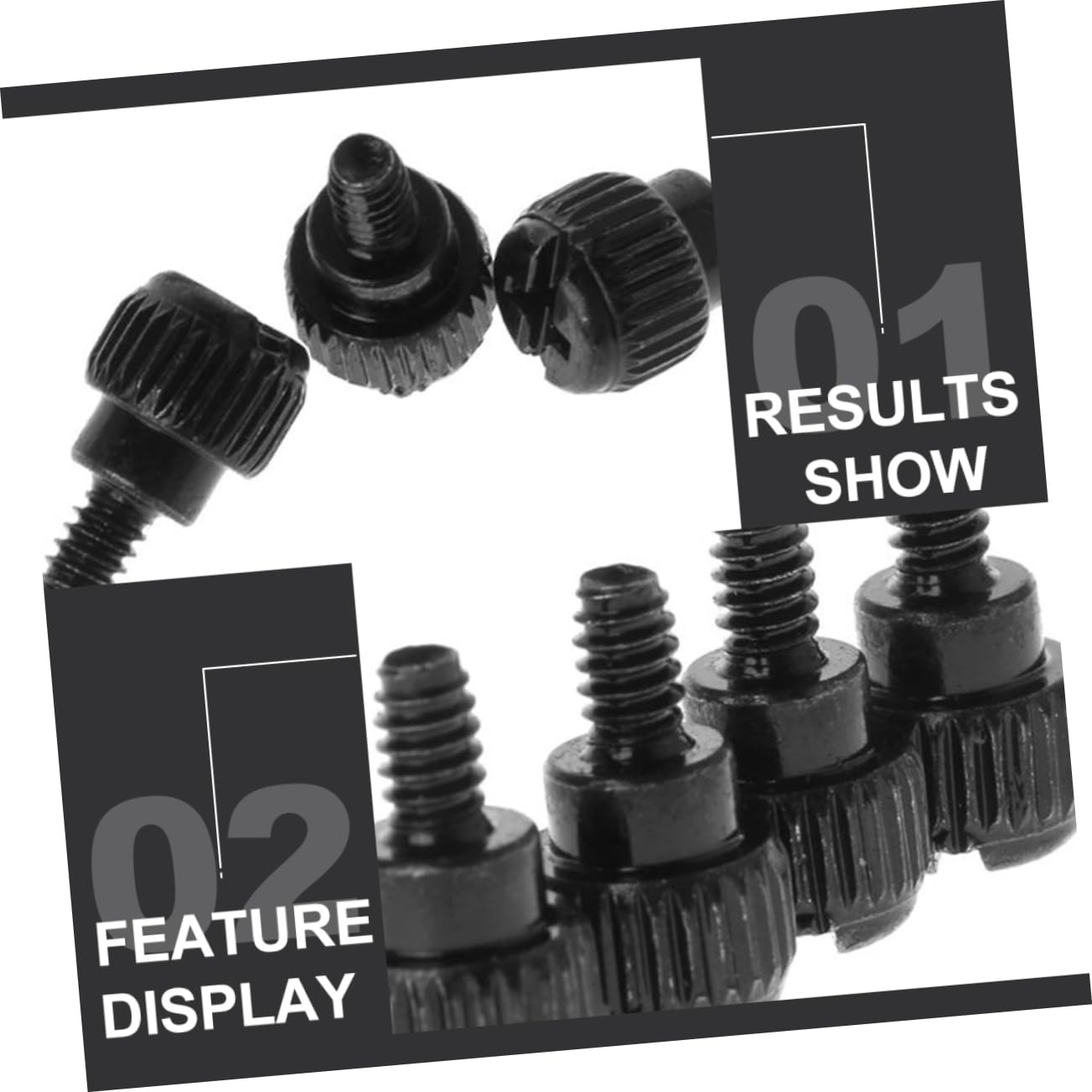 OSALADI 100pcs Black Oxide Computer Case Screws - Chassis Fixing Screws for PC Build, Repair & Maintenance | Durable Computer Accessories for DIY, Upgrades & Hardware Installation