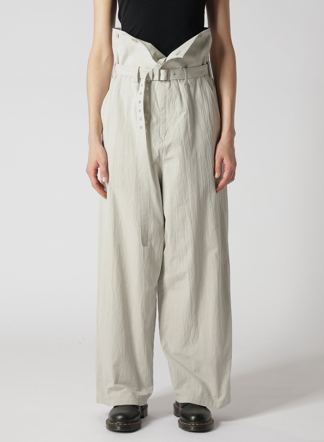 Premium Cotton Chambray High Waist Pants for Women - Comfortable & Stylish Casual Trousers for Work, Travel & Everyday Wear