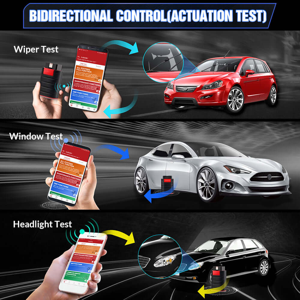 THINKCAR ThinkDiag Bluetooth OBD2 Scanner for Car Diagnostics - Check Engine Light, Read & Clear Codes, Live Data - Compatible with Android & iOS (Old Version) - Perfect for DIY Mechanics & Professional Auto Repair Shops