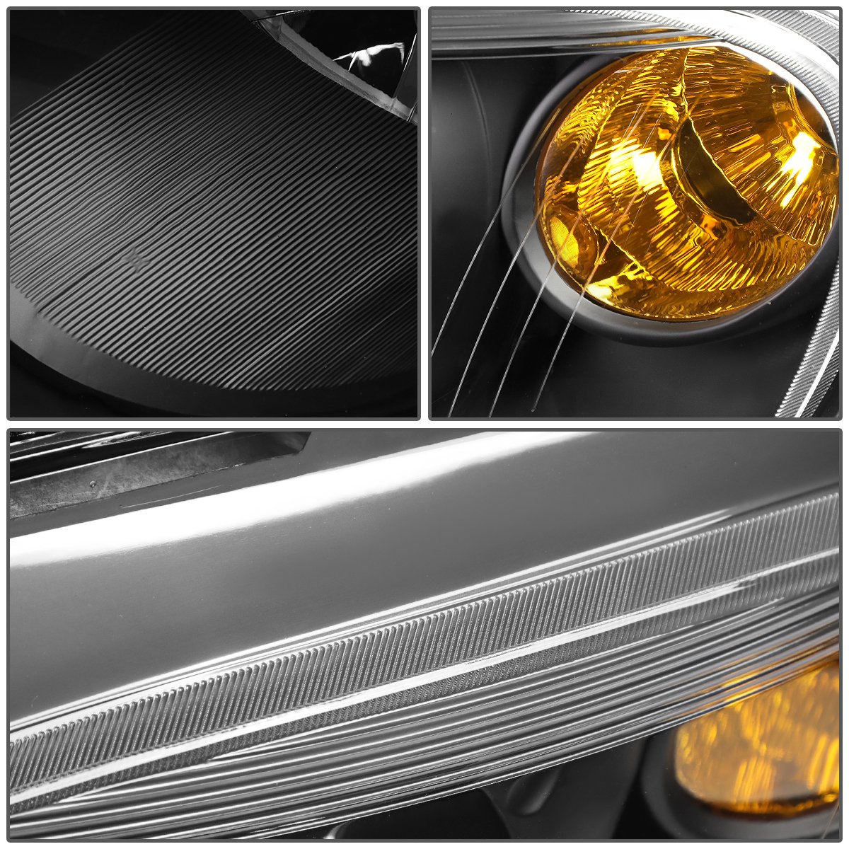 DNA Motoring LED DRL Front Bumper Headlights - Replacement Daytime Running Lights for Cars & Trucks - Upgrade Your Vehicle's Style & Safety (Perfect for Daily Commuting & Night Driving)