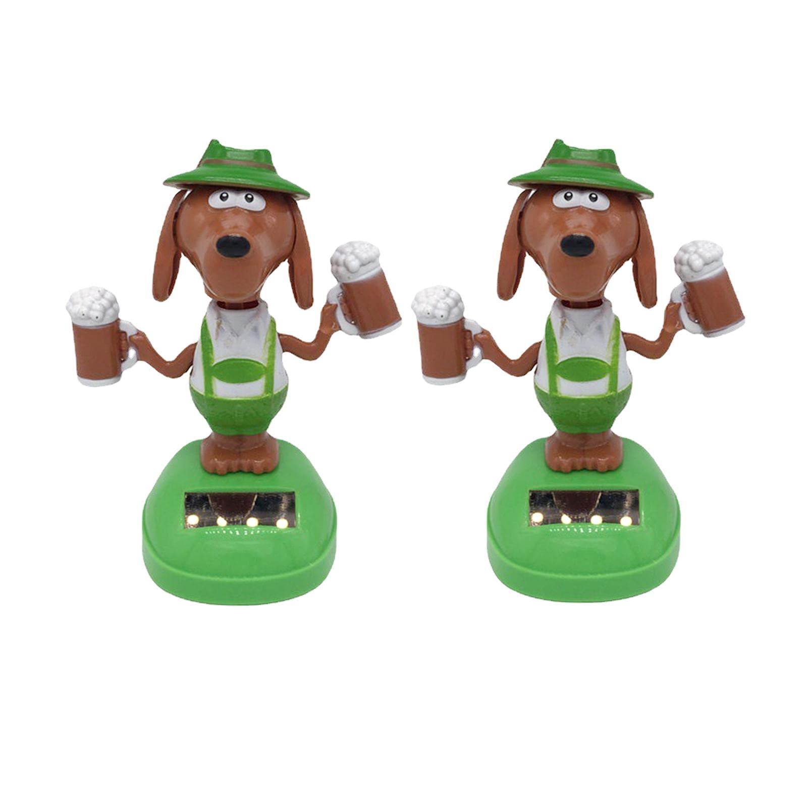 Solar Powered Dancing Dog Toy - Funny Swinging Animal Figure with Eco-Friendly Solar Panel | Car Dashboard Decor & Home Decoration Gift for Pet Lovers | Perfect for Office Desk, Party Favors and Gag Gifts