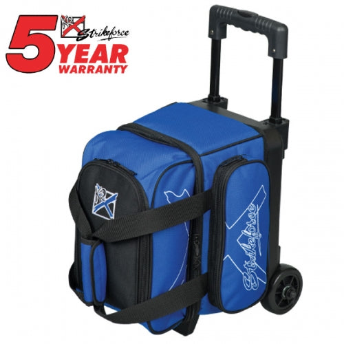 KR Strikeforce Hybrid Single Royal Bowling Ball Roller Bag - Durable Bowling Accessory for Men & Women - Perfect for League Play, Tournaments & Practice Sessions
