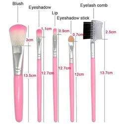 Glossy Eyeliner, Hypercurl Mascara, Eyebrow Pencil & Kajal Pencil Set with Makeup Brush - 5-Piece Black Makeup Kit for Dramatic Eye Looks | Perfect for Everyday Wear, Party Makeup & Professional Beauty Routines