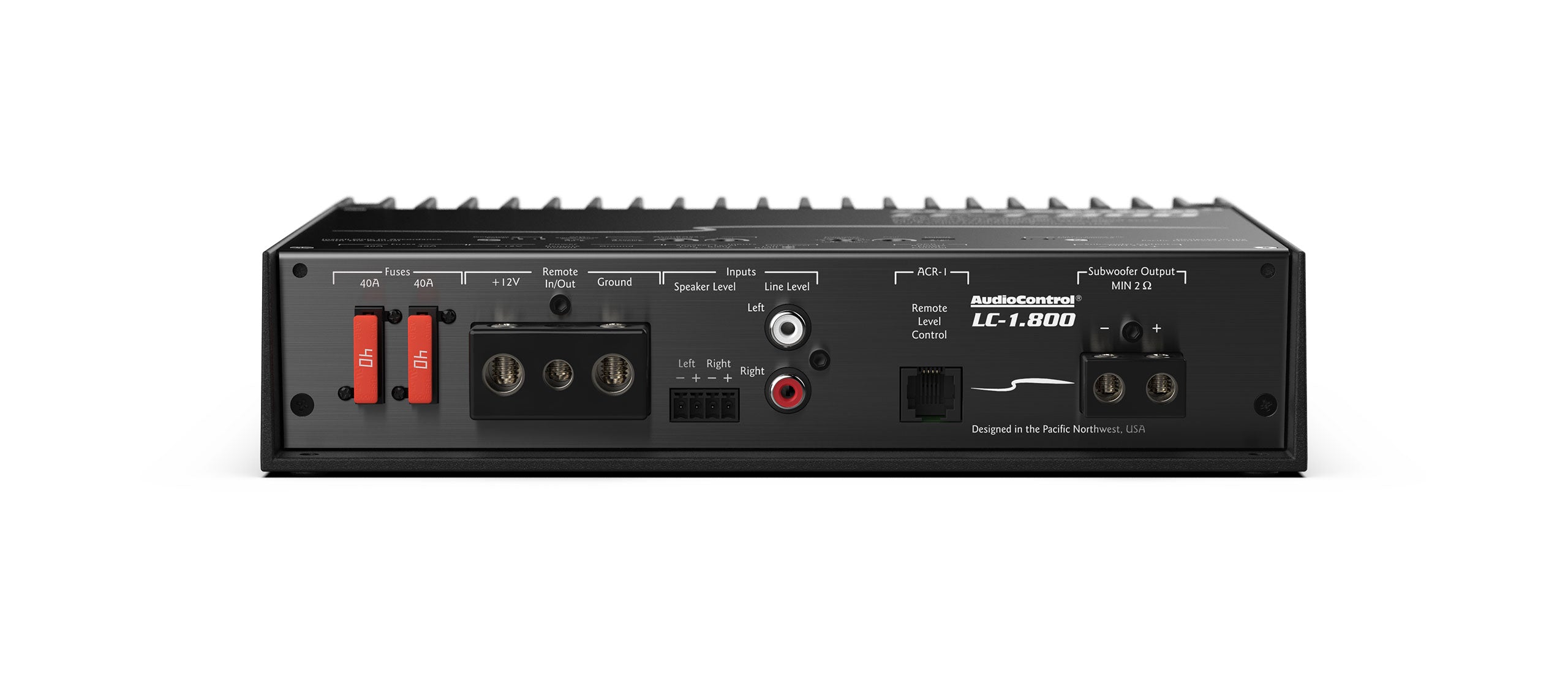 AudioControl LC 1.800 High Power Mono Subwoofer Amplifier with Accubass® - Premium Car Audio System for Deep Bass & Enhanced Sound Quality | Perfect for Car Enthusiasts & Music Lovers