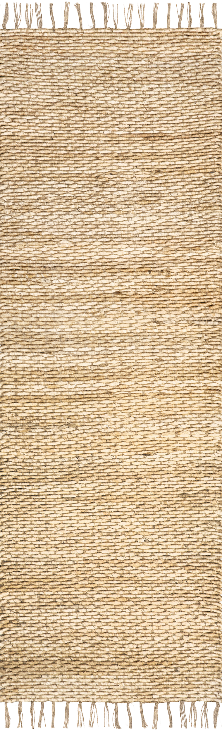 Handwoven Natural Jute Rug with Tassels - Boho Chic Dahlia Pattern Area Rug for Living Room, Bedroom, or Nursery Decor