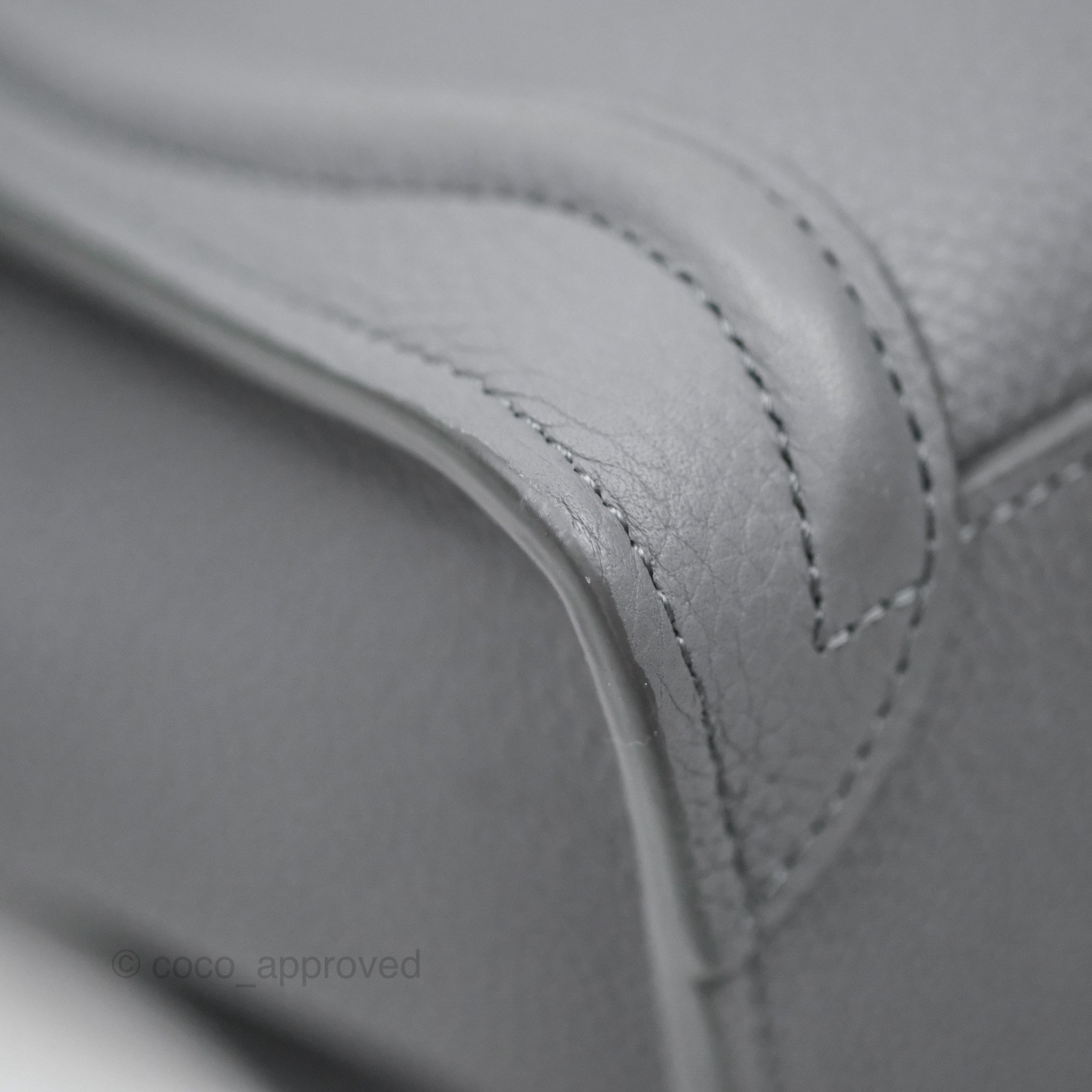 Celine Nano Luggage Bag in Grey Drummed Calfskin Leather - Perfect for Work, Travel & Everyday Use