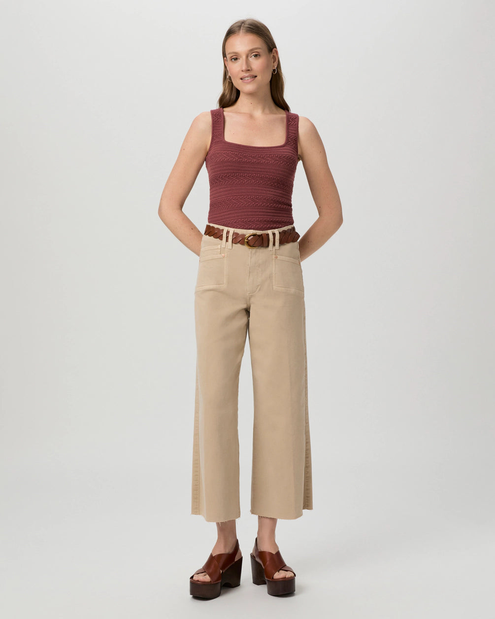 Paige Anessa Ankle Wide Leg Jeans - High Waisted Stretch Denim Pants for Women | Casual & Chic Outfit for Everyday Wear, Office, or Date Night