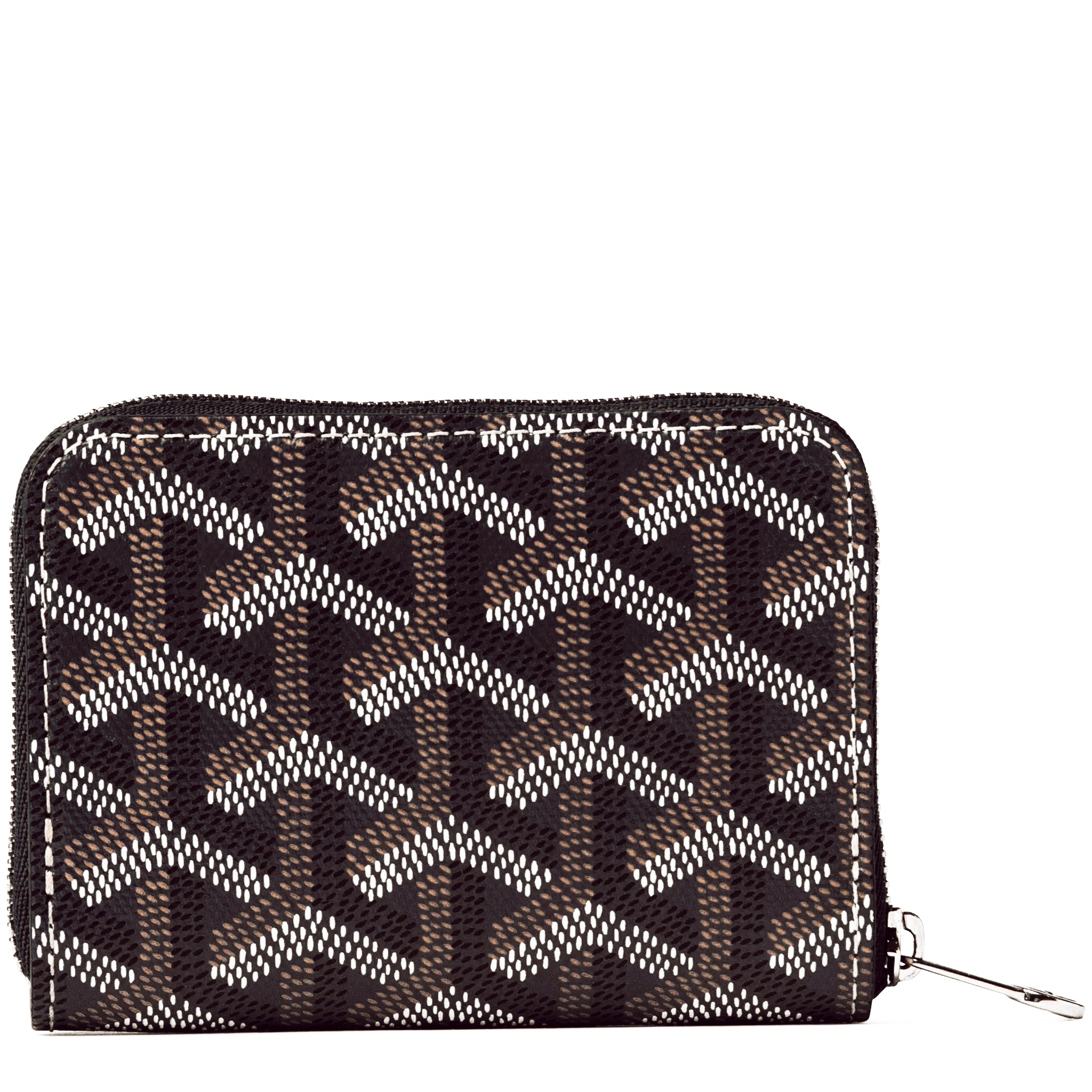 Goyard Matignon Black Tan Mini Wallet - Stylish & Compact Luxury Wallet for Everyday Use - Perfect for Travel, Business & Daily Essentials