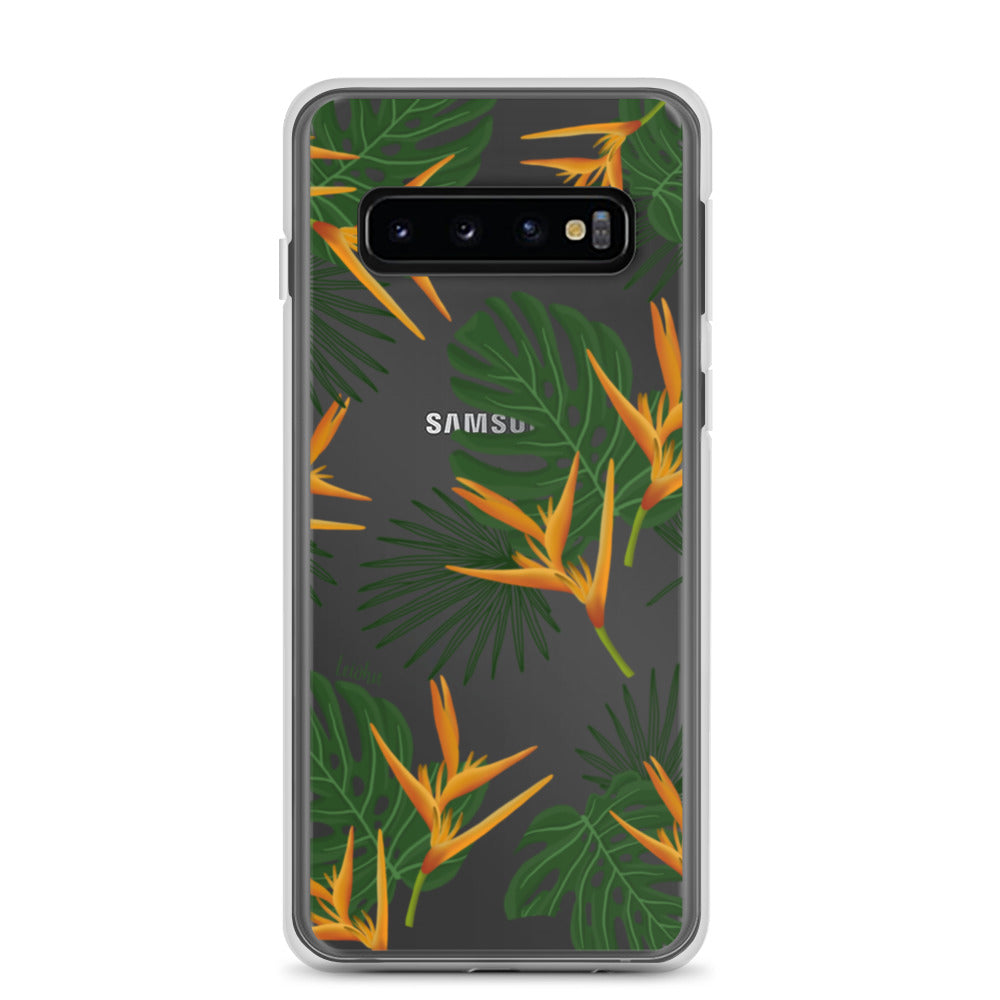 Vintage Paradise Clear Protective Case for Samsung Galaxy - Slim & Durable Phone Cover for Everyday Use & Travel