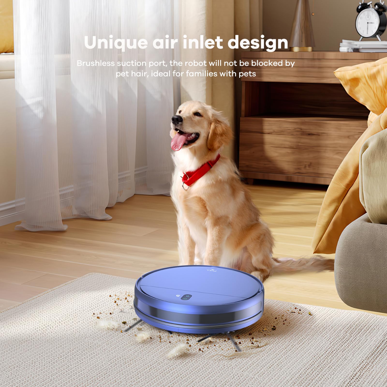 ZCWA WiFi Robot Vacuum & Mop - 4 Cleaning Modes, Self-Charging for Pet Hair & Carpets - Home Cleaning Solution