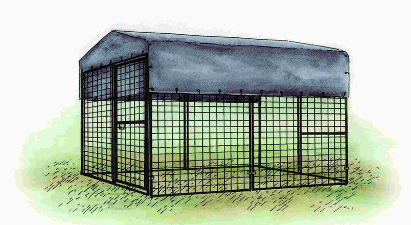 OverEZ Regular Chicken Run Tarp - Heavy Duty Waterproof Poultry Coop Cover for Outdoor Use - Perfect for Chicken Coops, Duck Pens & Backyard Poultry Protection