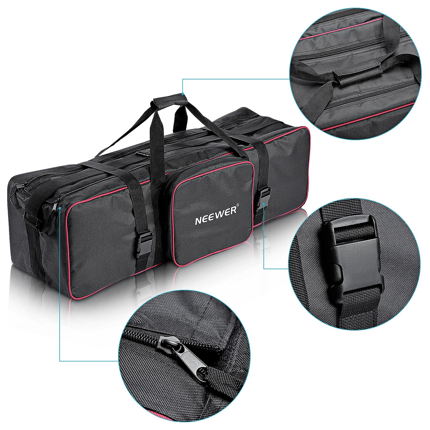 NEEWER Professional Studio Carrying Case for Camera Equipment - Durable Padded Photography Gear Bag for DSLR, Lenses & Accessories - Perfect for Travel, Outdoor Shoots & Studio Storage