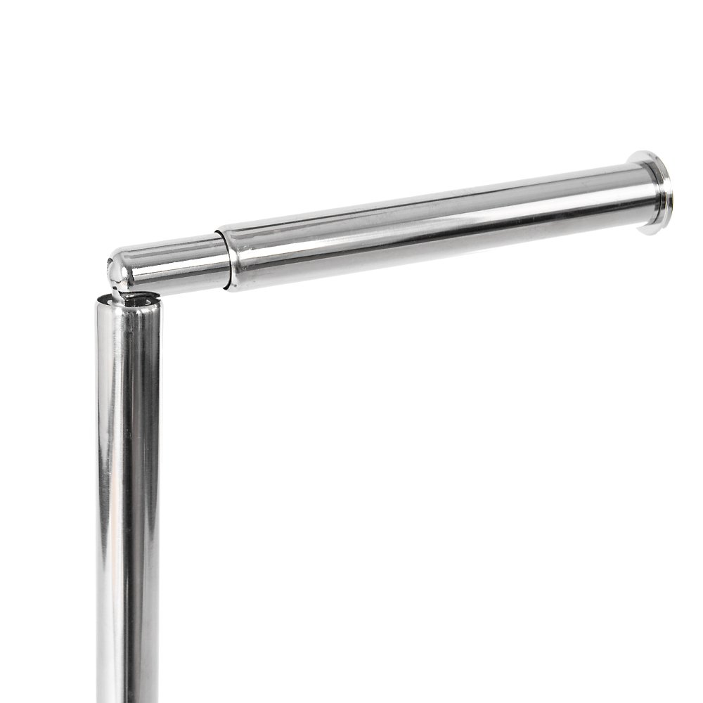 Freestanding Stainless Steel Toilet Paper Holder - Bathroom Tissue Stand with Heavy Duty Metal Base | Perfect for Home, Office, and RV Bathrooms