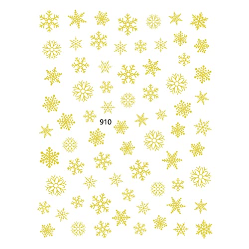 Christmas Nail Stickers for Women - Festive Snowflake Nail Art Decals, Ultra Thin & Non-Fading Nail Foil Stickers - Perfect for Holiday Parties, Gift Giving & Winter Nail Designs