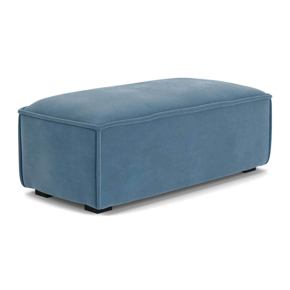 Premium Daphne Velvet Footrest - Soft & Comfortable Adjustable Height Ottoman for Home & Office - Perfect for Living Room, Bedroom, or Under Desk Use
