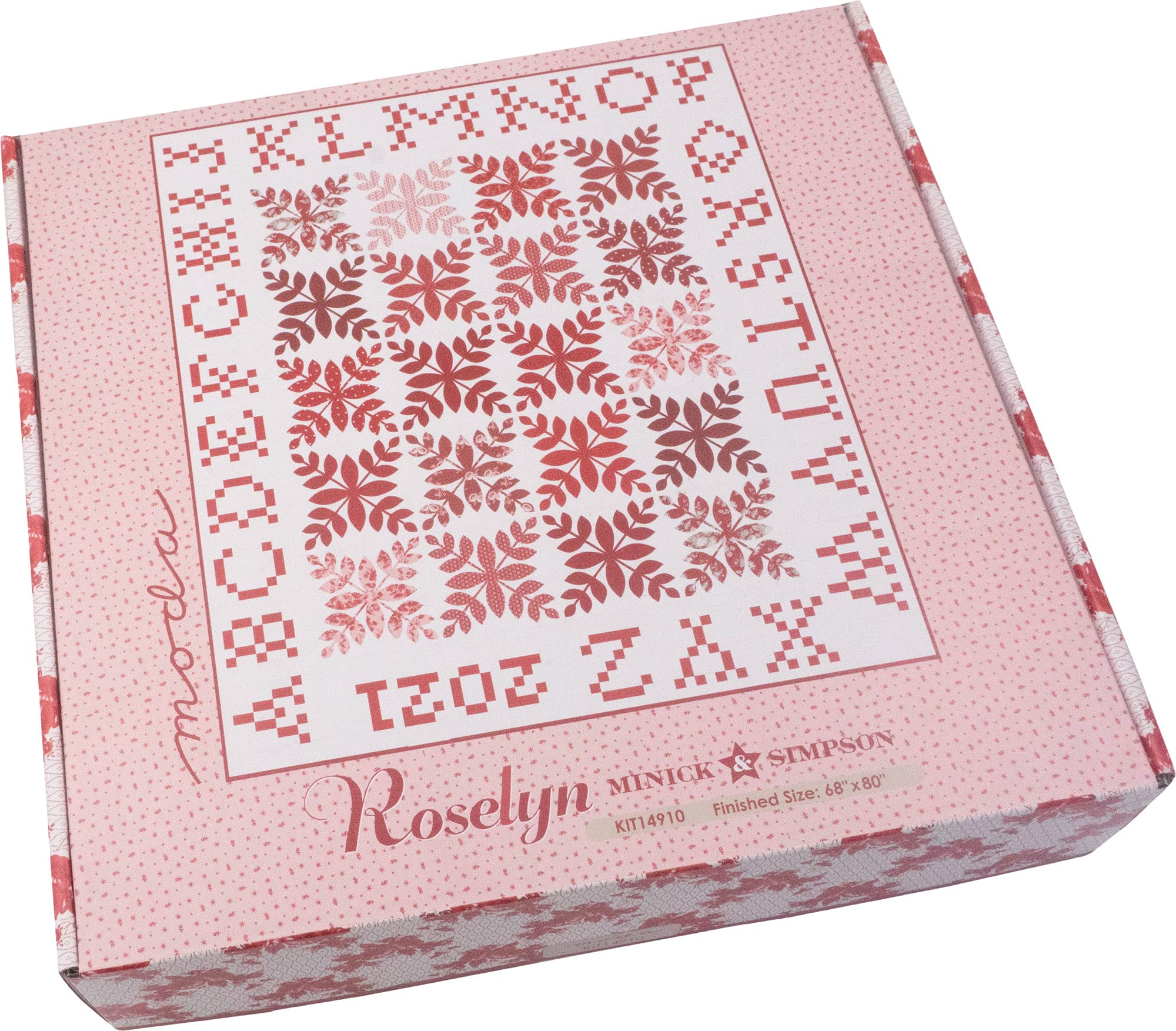 Minick & Simpson Roselyn A is for Apple Quilt Kit - Moda Fabrics KIT14910 - Perfect for DIY Quilting, Baby Nursery Decor & Handmade Gifts