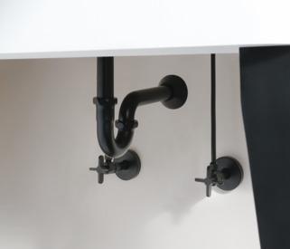 Brizo BT022204 BL Angled Supply Stop Valve with Cross Handle in Matte Black - Perfect for Bathroom and Kitchen Faucet Installations