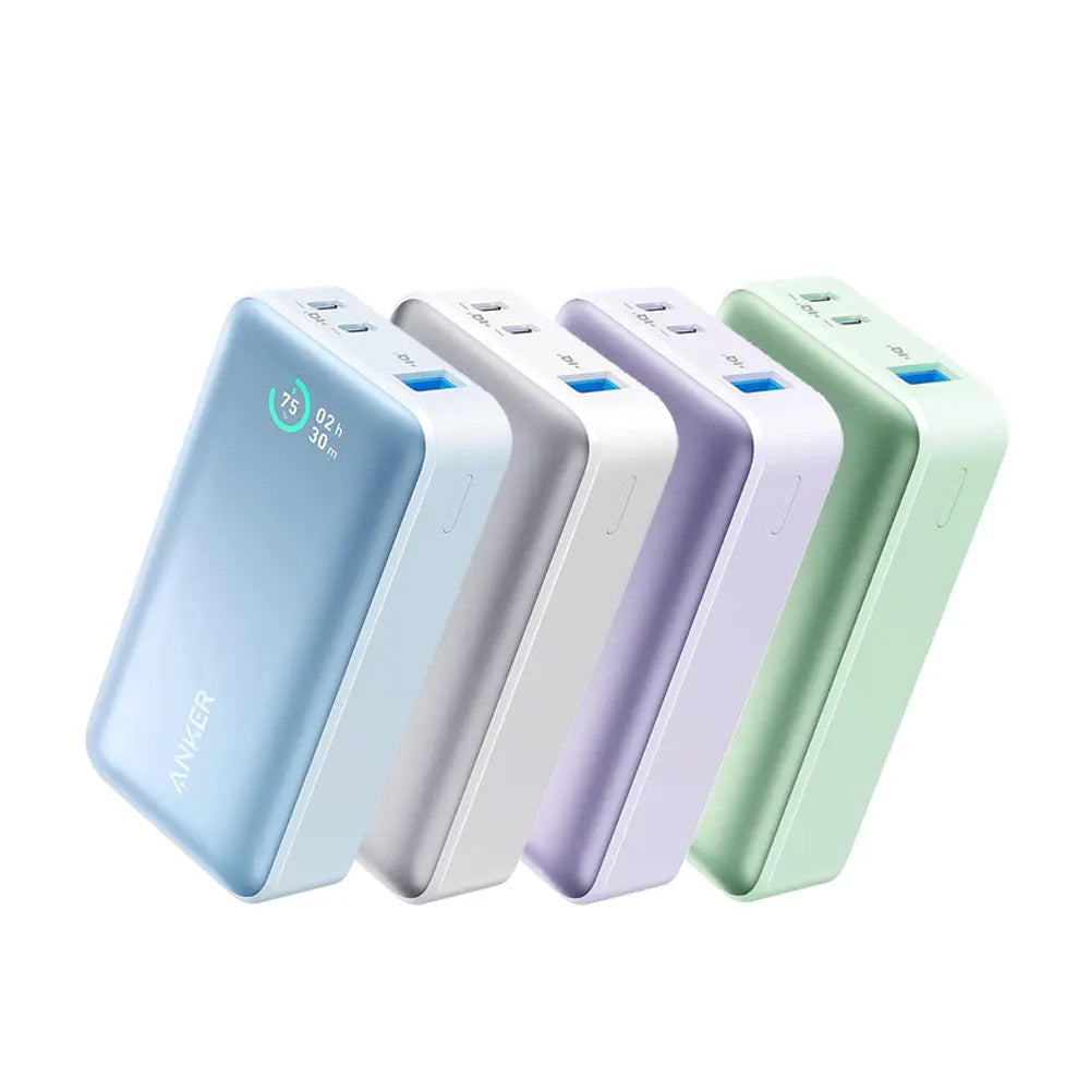 Anker PowerCore 533 10000mAh Portable Charger with 30W PD Fast Charging - Compact Power Bank for iPhone, Samsung, iPad & More - Perfect for Travel, Camping & Emergency Backup