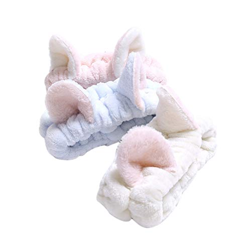 ifundom 3 Pack Makeup Headbands for Women - Soft Spa Headbands, Skincare & Facial Headbands, Ear Cover Headbands for Washing Face, Showering & Beauty Routine - Perfect for Home Spa, Salon & Daily Skincare